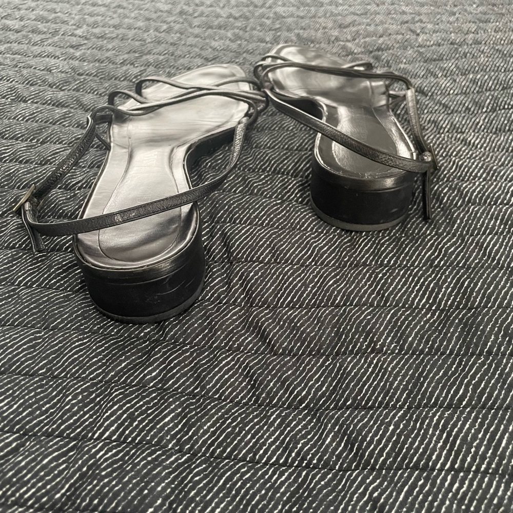 Giorgio Armani Black Strappy Sandals - Picture 7 of 12